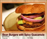 Bean Burger with Spicy Guacamole Recipe