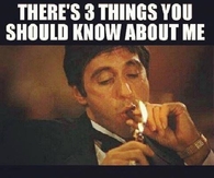 Theres 3 things you should know about me