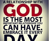 A relationship with God