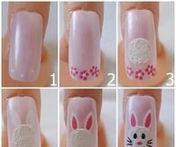 DIY Bunny Nails