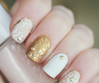 Golden stud nails