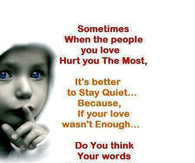 sometimes when people hurt you