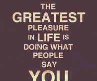 the Greatest Pleasure