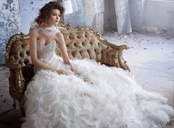 Ruffled Wedding Gown