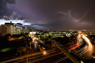 Lightning in the city