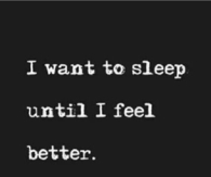 I Want To Sleep