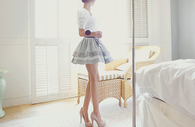 Short Skirt & High Heels