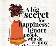 A big secret for happiness