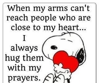hug them with my prayers