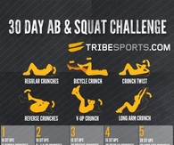 30 day ab and squat challenge