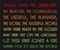Walk with the dreamers