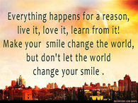 everything happens for a reason
