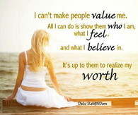 My worth