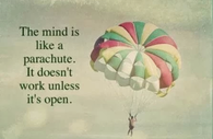 the mind is like a parachute