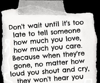Dont wait