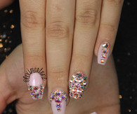 Bejeweled nails