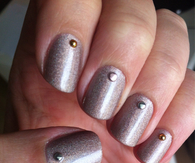 Silver stud nails