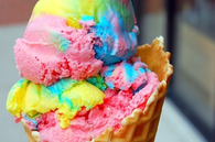 Rainbow ice cream