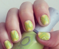 Green apple nails