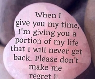 when i give you my time