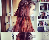 French braided hair