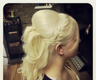 Blonde french plait