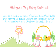 Wish you a very happy easter