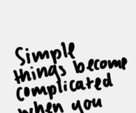 Simple things