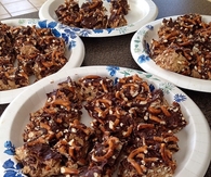 Peanut butter and pretzel bars