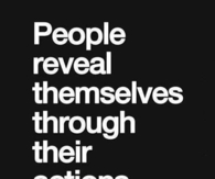 People reveal themselves