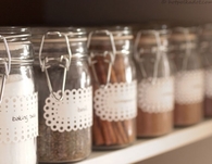 Mason Jars to Organize Pantry