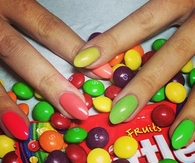 Skittle nails