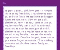 To all my facebook friends