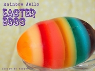 Rainbow Jello Easter Eggs