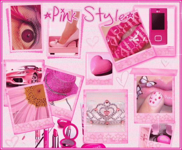 Pink Style Collage Gif