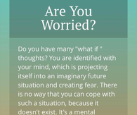 are you worried