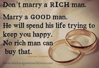 Marry a good man