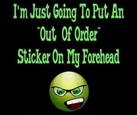 out of order