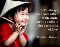 meet each other with a smile