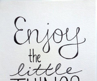 enjoy the little things