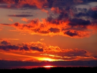 Burnt orange sunset