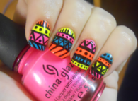 China glaze tribal nails