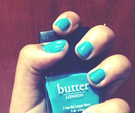 Butter london blue nails