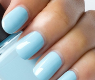 Baby blue nails