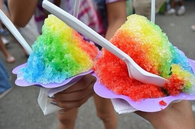 Rainbow sno cones