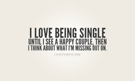 i love being single