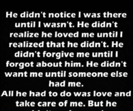 I moved on