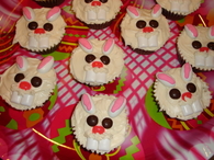Cute Easter Bunny Cupcakes