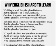 Why English is Hard to Learn