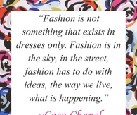 Fashion is not something that exists in dresses only:
